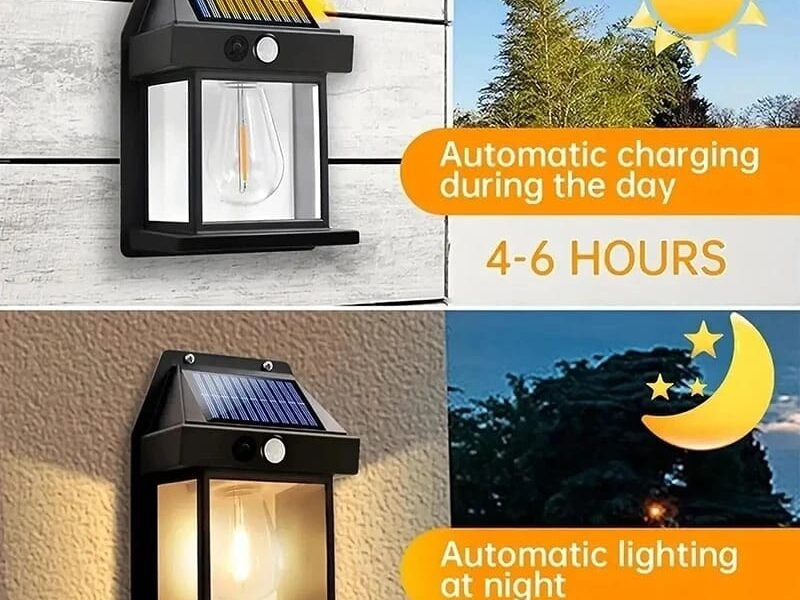 مصباح الجدار مصباح للطاقة الشمسية